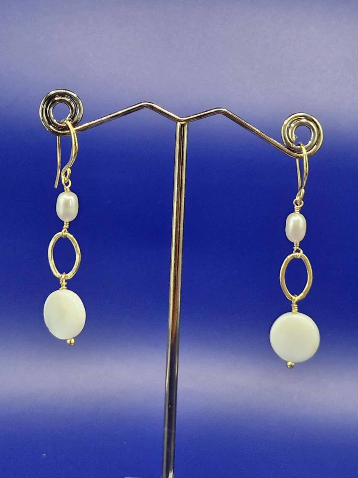 Shell and Pearl Earrings