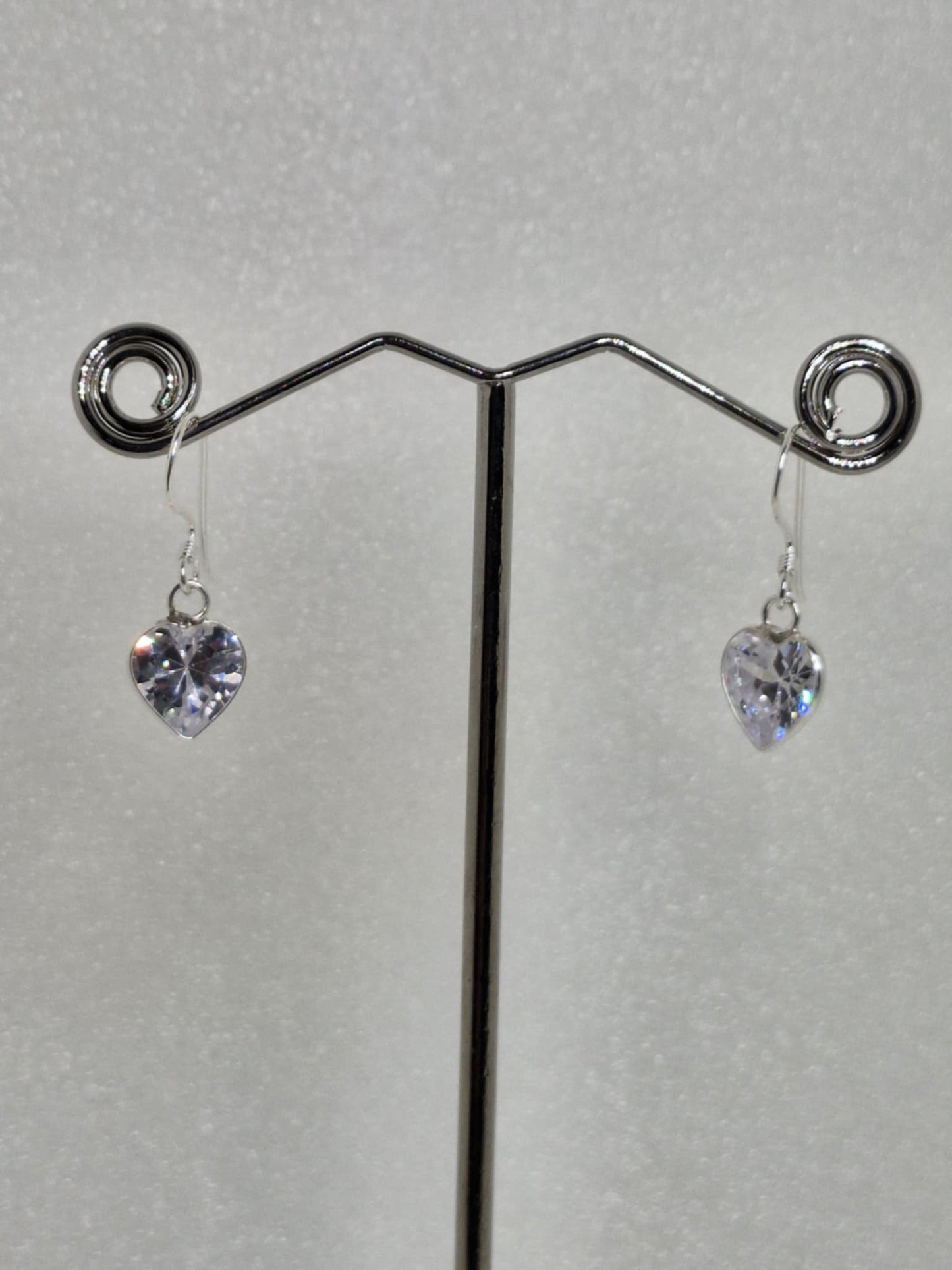 Silver Heart Earrings