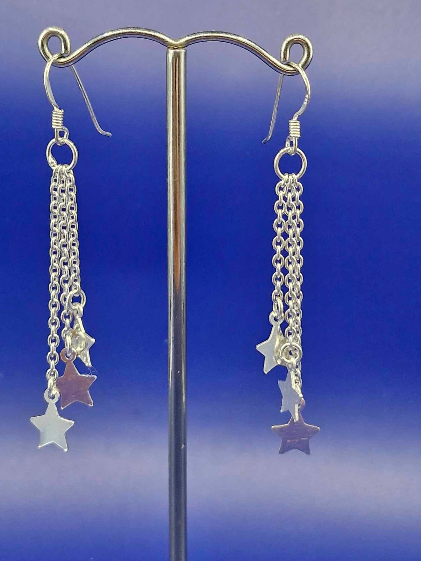 Silver Star Earrings