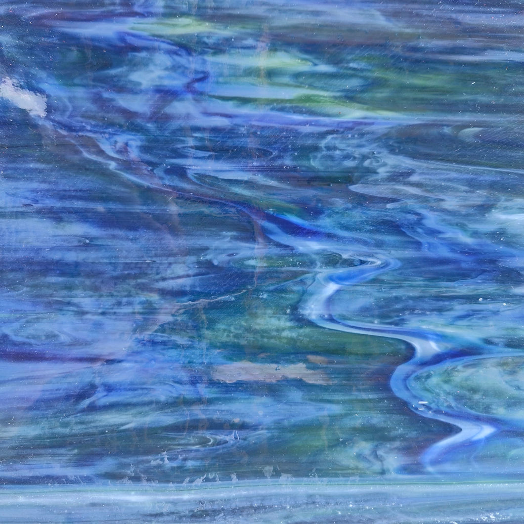 AG-OMG-45BG Blue Green Glass  25cm x 25cm sheet