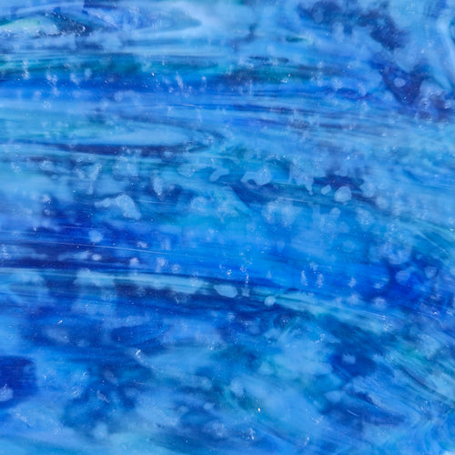 AG-OMG-4M Blue Mottle Glass  25cm x 25cm sheet