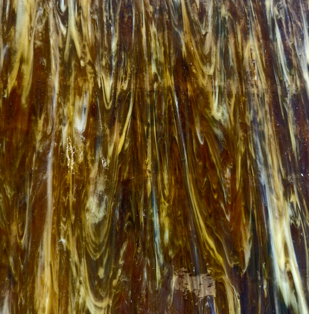 AG-OMG-3DB Dark Brown Glass  25cm x 25cm sheet