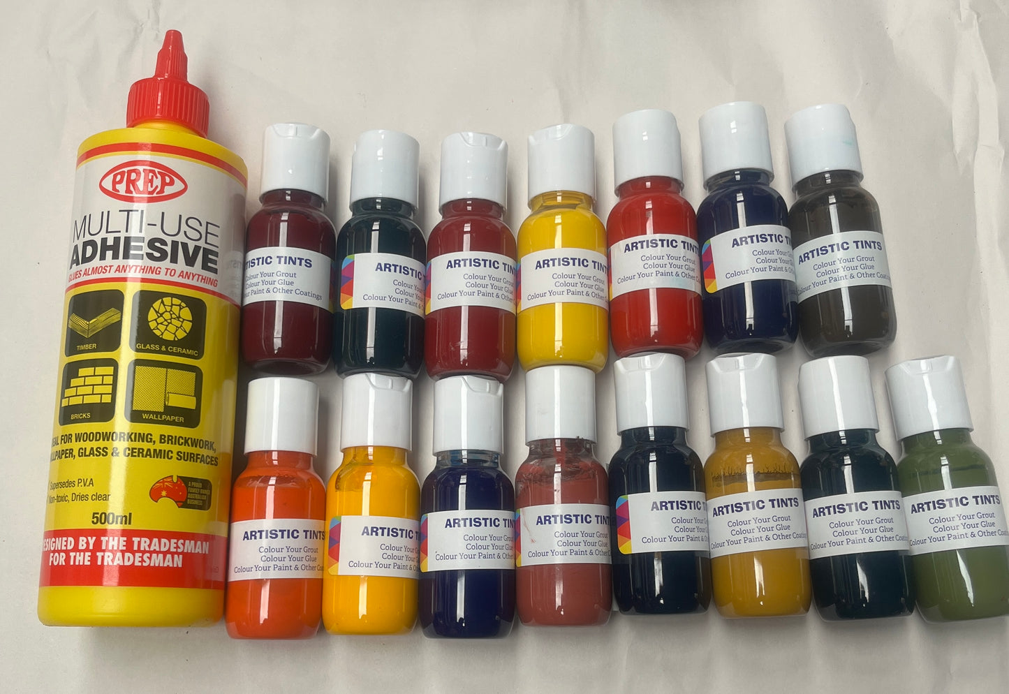 Tints plus free Prep Adhesive