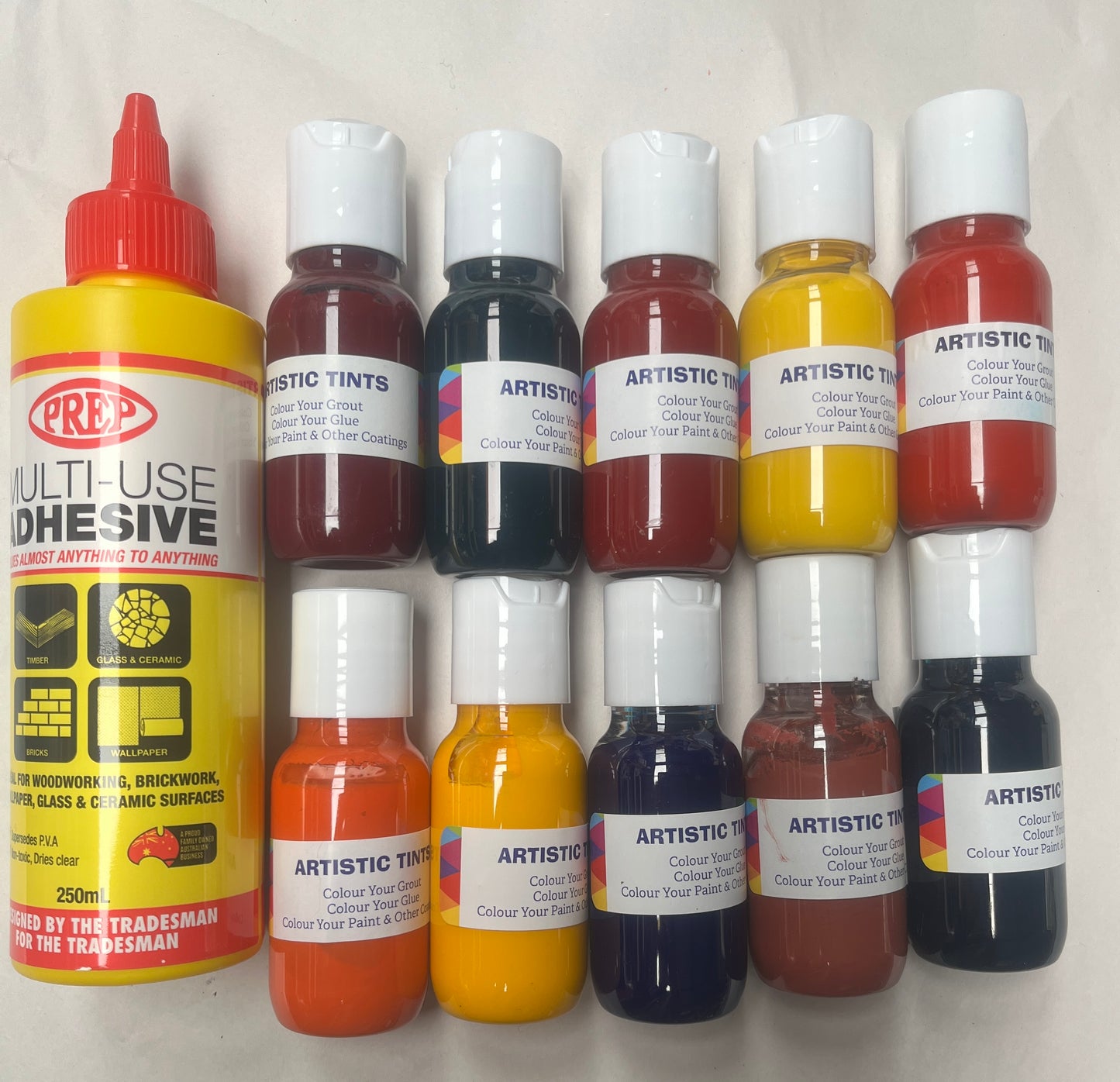 Tints plus free Prep Adhesive