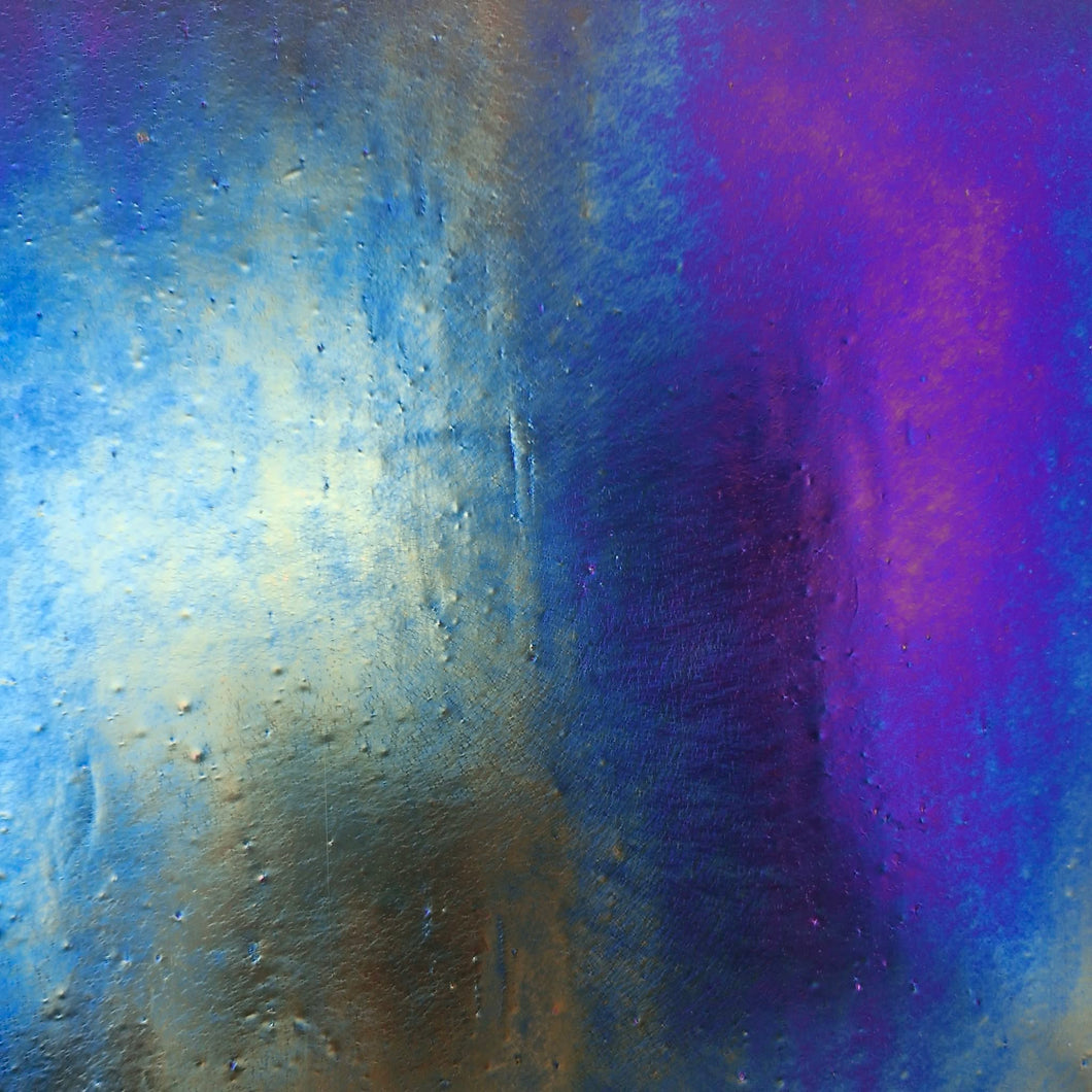 AG-IR-1B Iridised Black Glass  25cm x 25cm sheet