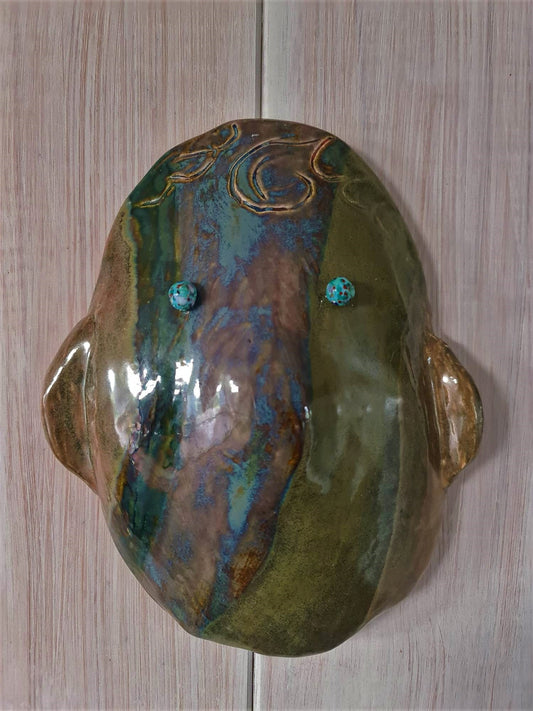 Ceramic Artwork: Tribal Mask by Sebastian Bellino
