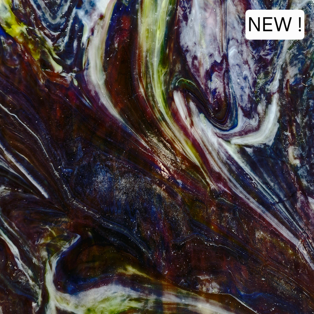 AG-OMG-1INK Ink Glass  25cm x 25cm sheet