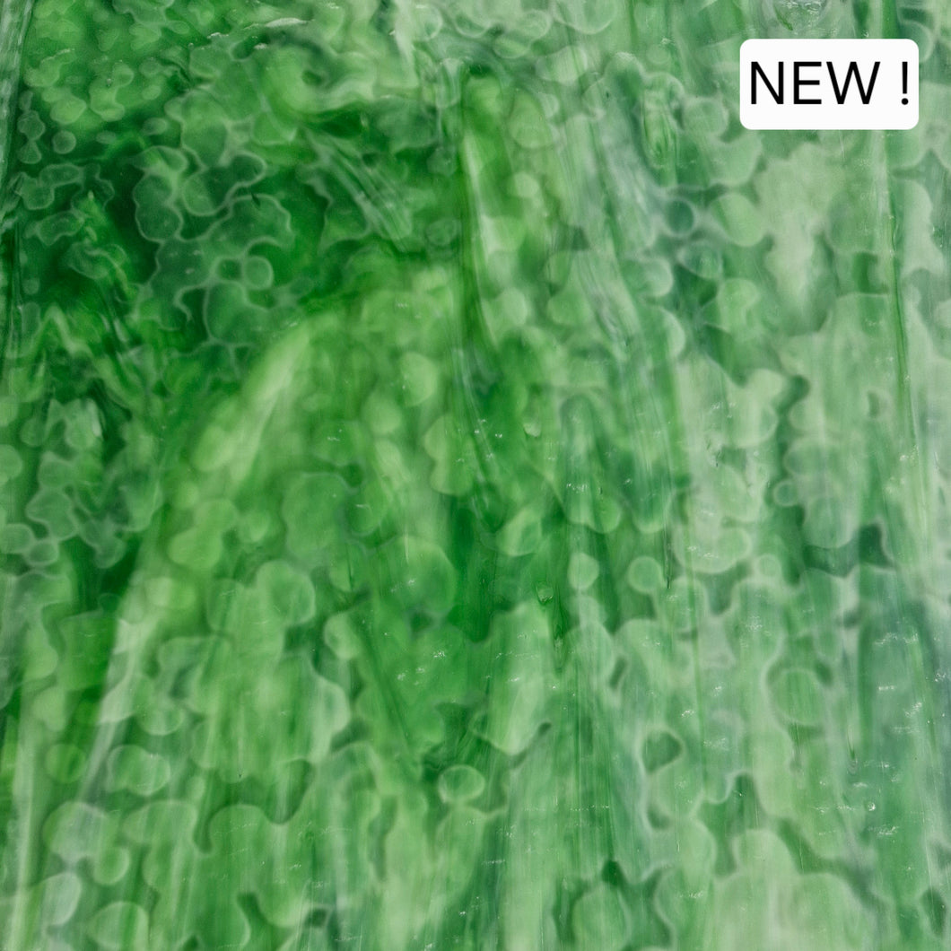 AG-OMG-5KM Kermit Mottle Glass  25cm x 25cm sheet
