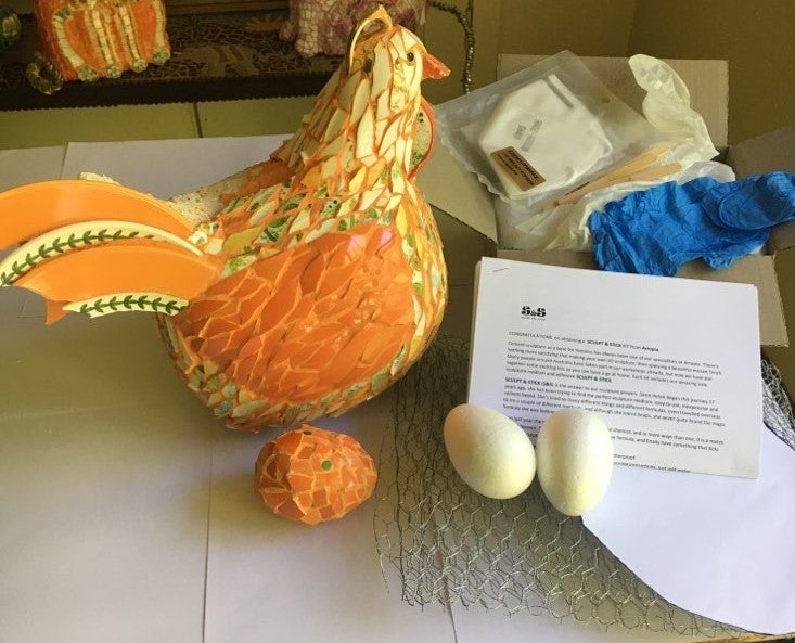 SCULPT & STICK KIT #2 MAKE A CHOOK SCULPTURE